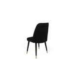 Casa si Gradina - Mobilier - Scaune si fotolii - Scaune - Set scaune (4 bucăți) Hanah Home, catifea, 50 x 49 x 90 cm, negru/auriu, 974NMB1593 - Infinity.ro