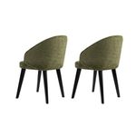 Casa si Gradina - Mobilier - Scaune si fotolii - Scaune - Set scaune (2 bucăți) Hanah Home, lemn, 48 x 58 x 86 cm, verde/negru, 566WYL1106 - Infinity.ro