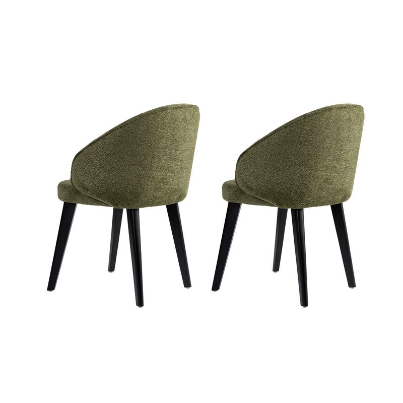 Casa si Gradina - Mobilier - Scaune si fotolii - Scaune - Set scaune (2 bucăți) Hanah Home, lemn, 48 x 58 x 86 cm, verde/negru, 566WYL1106 - Infinity.ro