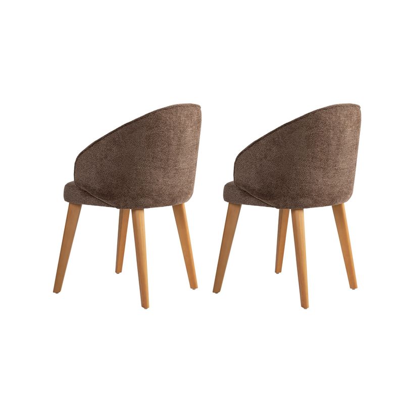 Casa si Gradina - Mobilier - Scaune si fotolii - Scaune - Set scaune (2 bucăți) Hanah Home, lemn, 48 x 58 x 86 cm, maro/închis stejar, 566WYL1105 - Infinity.ro