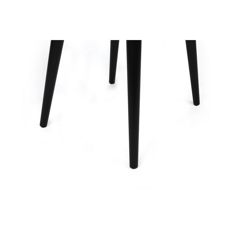 Casa si Gradina - Mobilier - Scaune si fotolii - Scaune - Set scaune (4 bucăți) Hanah Home, catifea, 50 x 49 x 90 cm, gri/negru, 974NMB1559 - Infinity.ro