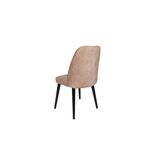 Casa si Gradina - Mobilier - Scaune si fotolii - Scaune - Set scaune (4 bucăți) Hanah Home, catifea, 50 x 49 x 90 cm, bej/negru, 974NMB1555 - Infinity.ro