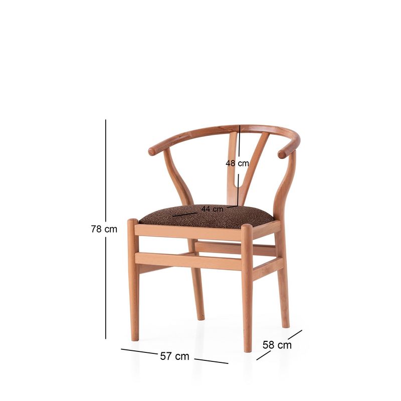 Casa si Gradina - Mobilier - Scaune si fotolii - Scaune - Scaun Hanah Home, placaj, 57 x 58 x 78 cm, stejar/maro, 974NMB1841 - Infinity.ro