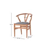 Casa si Gradina - Mobilier - Scaune si fotolii - Scaune - Scaun Hanah Home, placaj, 57 x 58 x 78 cm, stejar/deschis albastru, 974NMB1842 - Infinity.ro
