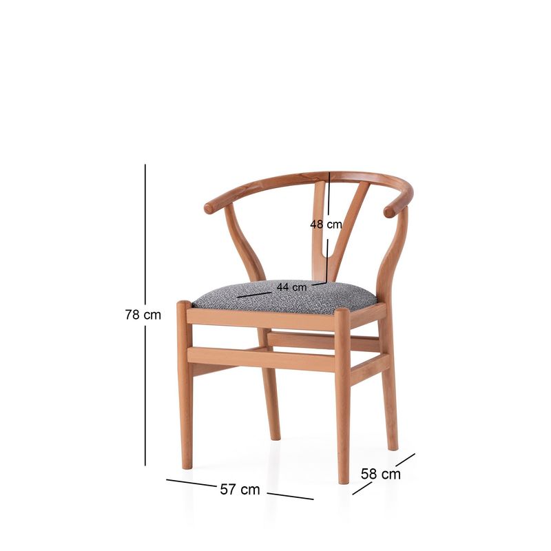 Casa si Gradina - Mobilier - Scaune si fotolii - Scaune - Scaun Hanah Home, placaj, 57 x 58 x 78 cm, stejar/deschis albastru, 974NMB1842 - Infinity.ro