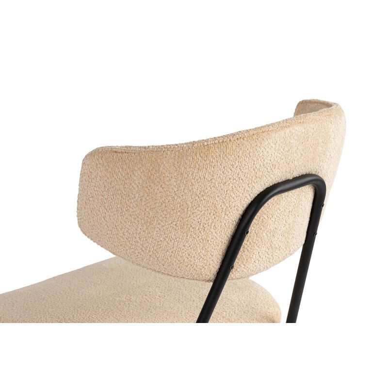 Casa si Gradina - Mobilier - Scaune si fotolii - Scaune - Set scaune (2 bucăți) Hanah Home, 100% bumbac, 48 x 59 x 80 cm, bej/negru, 566WYL1131 - Infinity.ro