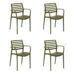 Casa si Gradina - Mobilier - Scaune si fotolii - Scaune - Set scaune (4 bucăți) Hanah Home, 57 x 52 x 84 cm, kaki, 532TLA1113 - Infinity.ro