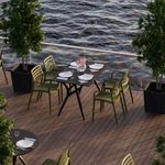 Casa si Gradina - Mobilier - Scaune si fotolii - Scaune - Set scaune (4 bucăți) Hanah Home, 57 x 52 x 84 cm, kaki, 532TLA1113 - Infinity.ro