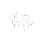 Casa si Gradina - Mobilier - Scaune si fotolii - Scaune - Scaun Hanah Home, PAL melaminat, 41 x 38 x 86 cm, stejar/antracit, 869VEL8179 - Infinity.ro