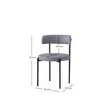 Casa si Gradina - Mobilier - Scaune si fotolii - Scaune - Set scaune (2 bucăți) Hanah Home, PAL melaminat, 48.5 x 50.5 x 75.5 cm, negru/închis gri, 974NMB1896 - Infinity.ro
