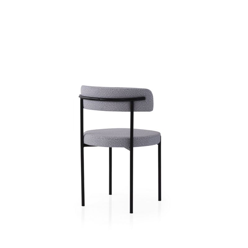 Casa si Gradina - Mobilier - Scaune si fotolii - Scaune - Set scaune (2 bucăți) Hanah Home, PAL melaminat, 48.5 x 50.5 x 75.5 cm, negru/închis gri, 974NMB1896 - Infinity.ro