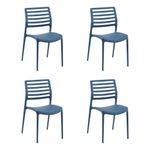 Casa si Gradina - Mobilier - Scaune si fotolii - Scaune - Set scaune (4 bucăți) Hanah Home, 42 x 53 x 84 cm, sax albastru, 532TLA1112 - Infinity.ro