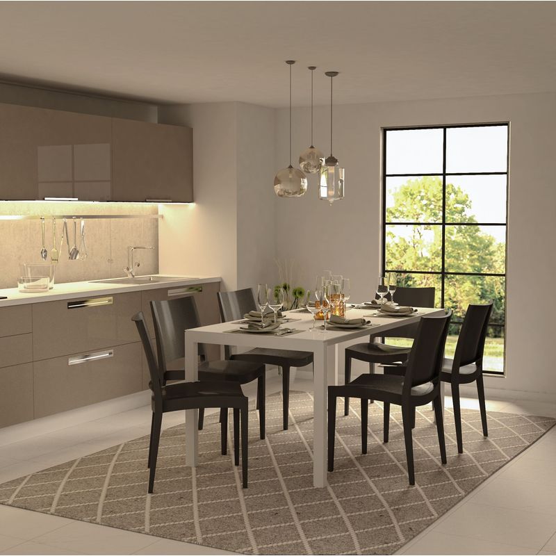 Casa si Gradina - Mobilier - Scaune si fotolii - Scaune - Set scaune (4 bucăți) Hanah Home, 42 x 45 x 81 cm, antracit, 532TLA1114 - Infinity.ro
