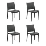 Casa si Gradina - Mobilier - Scaune si fotolii - Scaune - Set scaune (4 bucăți) Hanah Home, 42 x 45 x 81 cm, antracit, 532TLA1114 - Infinity.ro