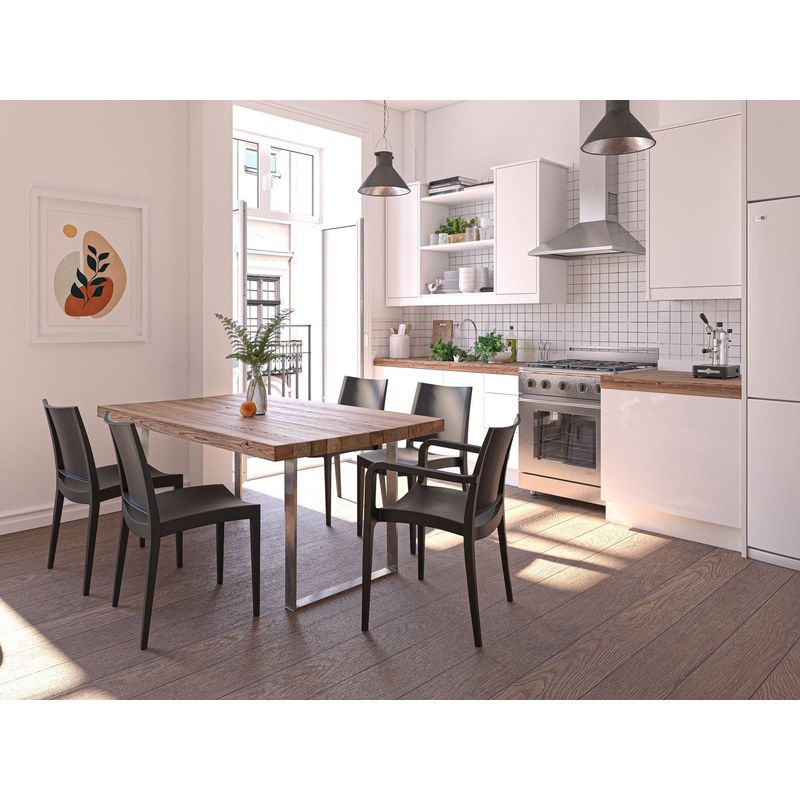 Casa si Gradina - Mobilier - Scaune si fotolii - Scaune - Set scaune (4 bucăți) Hanah Home, 42 x 45 x 81 cm, antracit, 532TLA1114 - Infinity.ro