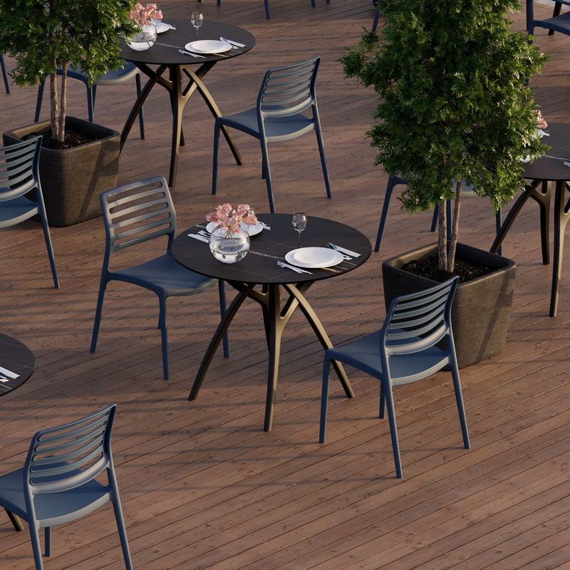 Casa si Gradina - Mobilier - Scaune si fotolii - Scaune - Set scaune (4 bucăți) Hanah Home, 42 x 53 x 84 cm, sax albastru, 532TLA1112 - Infinity.ro