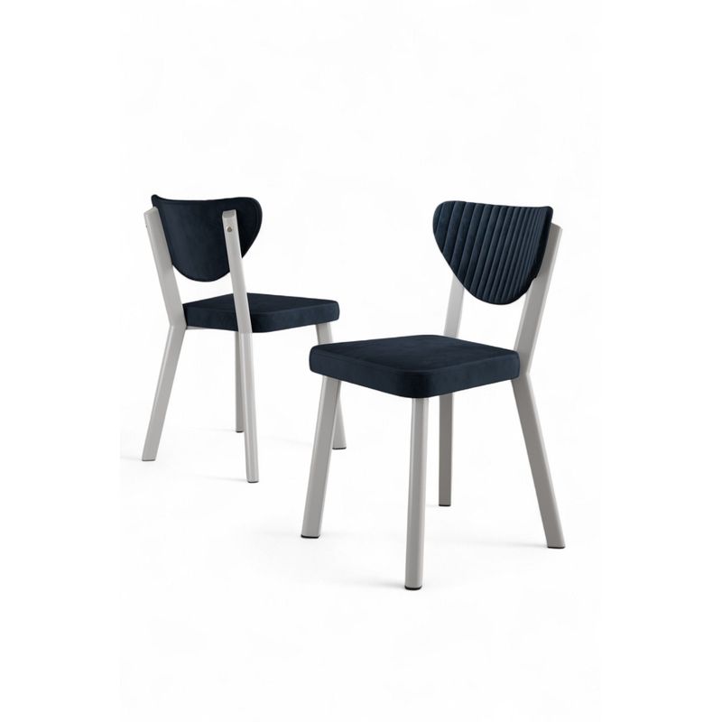 Casa si Gradina - Mobilier - Scaune si fotolii - Scaune - Set scaune (4 bucăți) Hanah Home, placaj, 45 x 46 x 86 cm, antracit/alb, 240CHR1767 - Infinity.ro