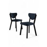 Casa si Gradina - Mobilier - Scaune si fotolii - Scaune - Set scaune (4 bucăți) Hanah Home, placaj, 45 x 46 x 86 cm, antracit/negru, 240CHR1772 - Infinity.ro