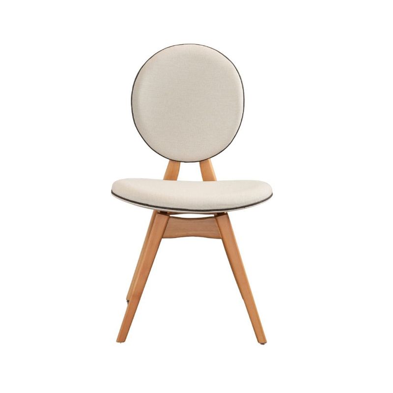 Casa si Gradina - Mobilier - Seturi de mobilier - Seturi mese si scaune - Set masă/scaune (6 bucăți) Hanah Home, MDF, 52 x 44 x 91 cm, stejar/bej, 998VOW2160 - Infinity.ro