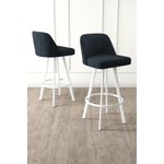 Casa si Gradina - Mobilier - Scaune si fotolii - Scaune - Set scaune bar (4 bucăți) Hanah Home, metal, 44 x 42 x 105 cm, antracit/alb, 240CHR1882 - Infinity.ro