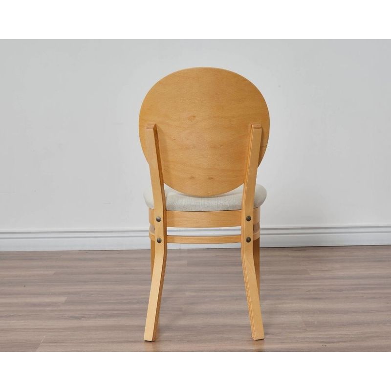 Casa si Gradina - Mobilier - Scaune si fotolii - Scaune - Set scaune (2 bucăți) Hanah Home, 100% poliester și in, 42 x 42 x 87 cm, stejar/bej, 998VOW1205 - Infinity.ro