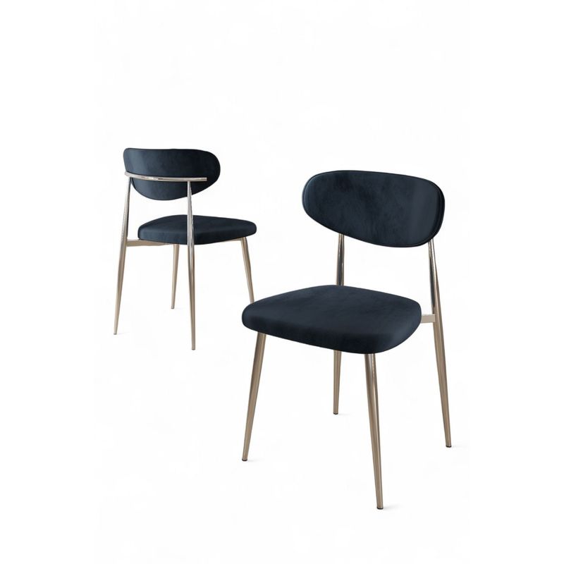Casa si Gradina - Mobilier - Scaune si fotolii - Scaune - Set scaune (6 bucăți) Hanah Home, placaj, 50 x 47 x 88 cm, antracit/chrome, 240CHR1872 - Infinity.ro