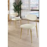 Casa si Gradina - Mobilier - Scaune si fotolii - Scaune - Set scaune (6 bucăți) Hanah Home, placaj, 50 x 47 x 88 cm, crem/auriu, 240CHR1868 - Infinity.ro