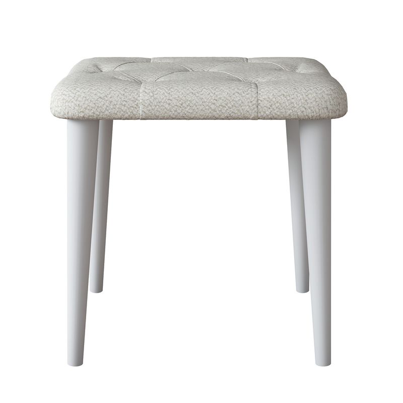 Casa si Gradina - Mobilier - Scaune si fotolii - Tabureti - Taburet Hanah Home, PAL melaminat, 45 x 45 cm, alb, 893RAN5471 - Infinity.ro