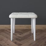 Casa si Gradina - Mobilier - Scaune si fotolii - Tabureti - Taburet Hanah Home, PAL melaminat, 45 x 45 cm, alb, 893RAN5471 - Infinity.ro