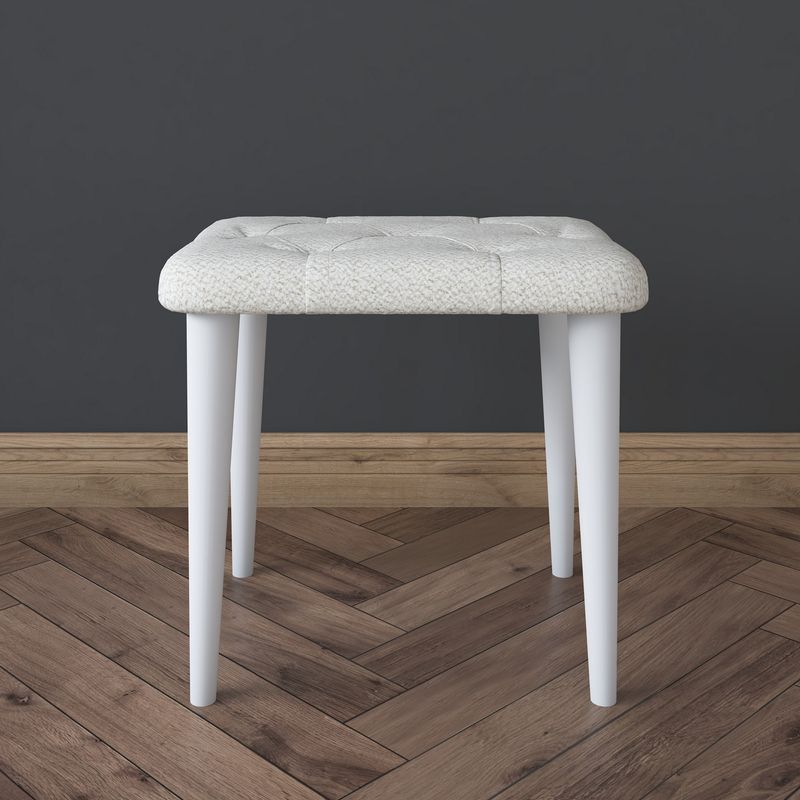 Casa si Gradina - Mobilier - Scaune si fotolii - Tabureti - Taburet Hanah Home, PAL melaminat, 45 x 45 cm, alb, 893RAN5471 - Infinity.ro