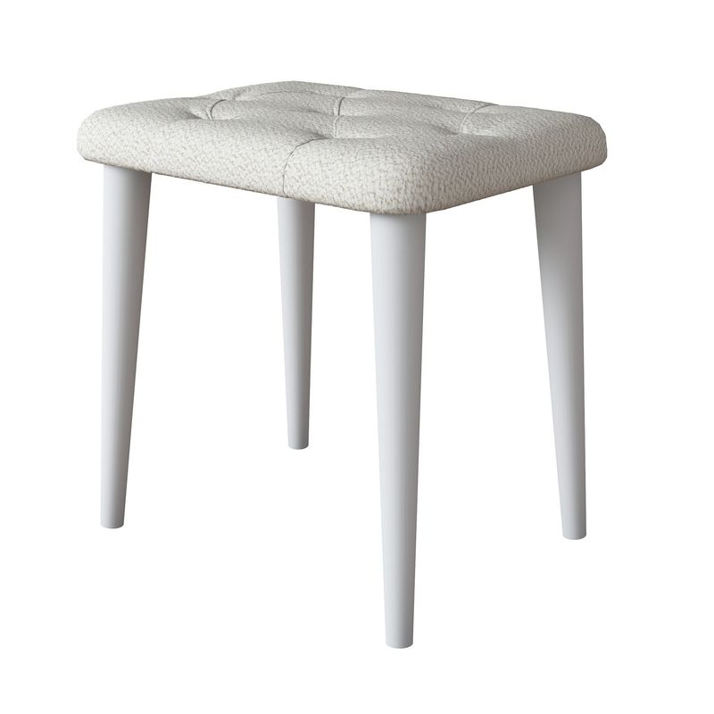 Casa si Gradina - Mobilier - Scaune si fotolii - Tabureti - Taburet Hanah Home, PAL melaminat, 45 x 45 cm, alb, 893RAN5471 - Infinity.ro