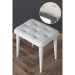 Casa si Gradina - Mobilier - Scaune si fotolii - Tabureti - Taburet Hanah Home, PAL melaminat, 45 x 45 cm, alb, 893RAN5471 - Infinity.ro