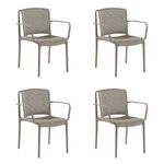 Casa si Gradina - Mobilier - Scaune si fotolii - Scaune - Set scaune (4 bucăți) Hanah Home, 56 x 49 x 82 cm, bej-cenușiu, 532TLA1110 - Infinity.ro