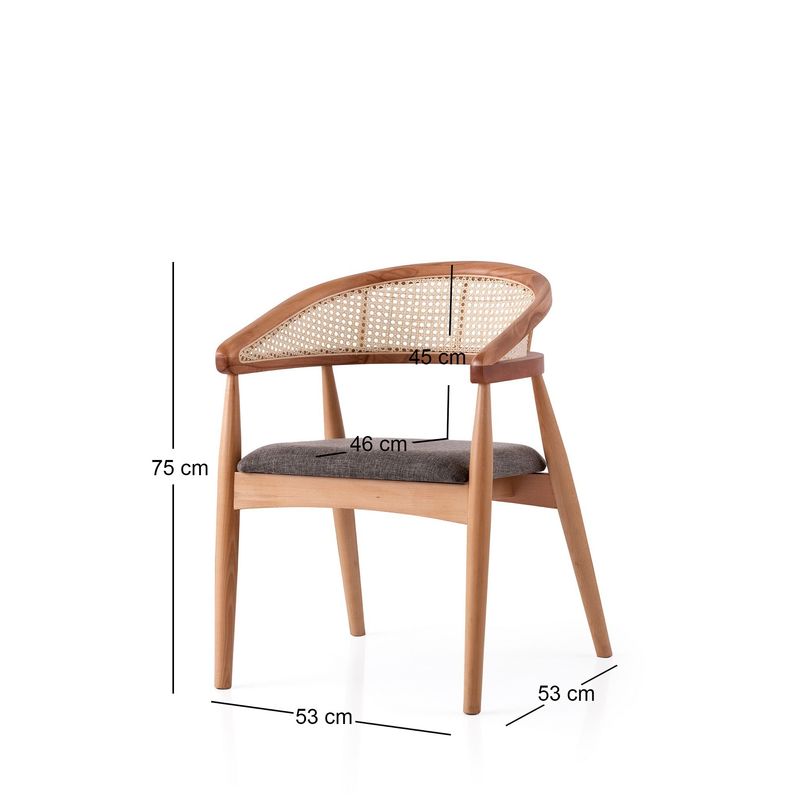 Casa si Gradina - Mobilier - Scaune si fotolii - Scaune - Scaun Hanah Home, placaj, 53 x 53 x 75 cm, stejar/deschis maro, 974NMB1834 - Infinity.ro