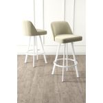 Casa si Gradina - Mobilier - Scaune si fotolii - Scaune - Set scaune bar (4 bucăți) Hanah Home, metal, 44 x 42 x 105 cm, crem/alb, 240CHR1883 - Infinity.ro