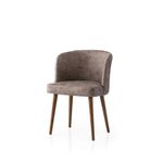 Casa si Gradina - Mobilier - Scaune si fotolii - Scaune - Set scaune (2 bucăți) Hanah Home, PAL melaminat, 57 x 57 x 81 cm, negru/bej-cenușiu, 974NMB1924 - Infinity.ro