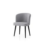 Casa si Gradina - Mobilier - Scaune si fotolii - Scaune - Set scaune (2 bucăți) Hanah Home, PAL melaminat, 57 x 57 x 81 cm, negru/deschis gri, 974NMB1920 - Infinity.ro