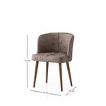 Casa si Gradina - Mobilier - Scaune si fotolii - Scaune - Set scaune (2 bucăți) Hanah Home, PAL melaminat, 57 x 57 x 81 cm, negru/bej-cenușiu, 974NMB1924 - Infinity.ro