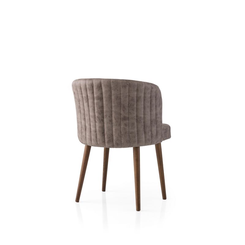 Casa si Gradina - Mobilier - Scaune si fotolii - Scaune - Set scaune (2 bucăți) Hanah Home, PAL melaminat, 57 x 57 x 81 cm, negru/bej-cenușiu, 974NMB1924 - Infinity.ro