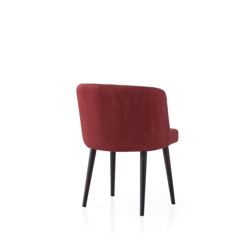 Casa si Gradina - Mobilier - Scaune si fotolii - Scaune - Set scaune (2 bucăți) Hanah Home, PAL melaminat, 57 x 57 x 81 cm, negru/roșu, 974NMB1914 - Infinity.ro