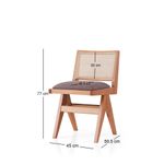 Casa si Gradina - Mobilier - Scaune si fotolii - Scaune - Scaun Hanah Home, placaj, 45 x 59.5 x 77 cm, stejar/maro, 974NMB1840 - Infinity.ro