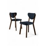 Casa si Gradina - Mobilier - Scaune si fotolii - Scaune - Set scaune (4 bucăți) Hanah Home, placaj, 45 x 46 x 86 cm, antracit/maro, 240CHR1777 - Infinity.ro
