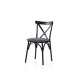 Casa si Gradina - Mobilier - Scaune si fotolii - Scaune - Set scaune (2 bucăți) Hanah Home, PAL melaminat, 42 x 40 x 81 cm, negru/antracit, 974NMB1886 - Infinity.ro