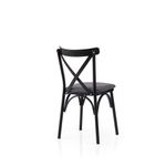 Casa si Gradina - Mobilier - Scaune si fotolii - Scaune - Set scaune (2 bucăți) Hanah Home, PAL melaminat, 42 x 40 x 81 cm, negru/antracit, 974NMB1886 - Infinity.ro