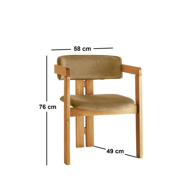 Casa si Gradina - Mobilier - Scaune si fotolii - Scaune - Scaun Hanah Home, placaj, 58 x 49 x 76 cm, stejar/deschis taupe, 974NMB1761 - Infinity.ro