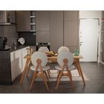 Casa si Gradina - Mobilier - Seturi de mobilier - Seturi mese si scaune - Set masă/scaune (5 bucăți) Hanah Home, MDF, 52 x 44 x 91 cm, stejar/bej, 998VOW2161 - Infinity.ro