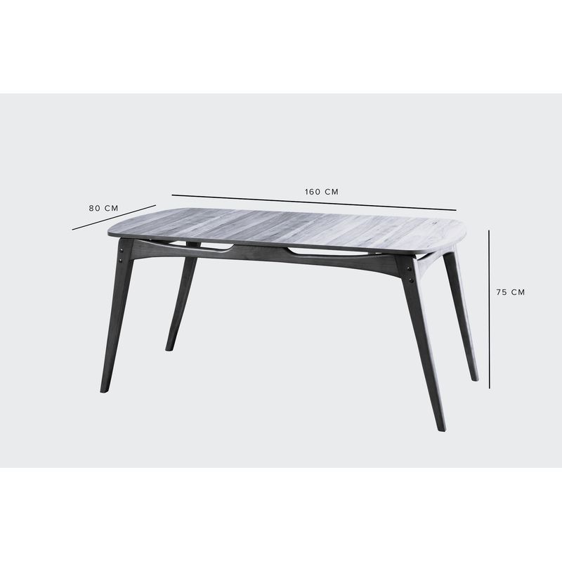 Casa si Gradina - Mobilier - Seturi de mobilier - Seturi mese si scaune - Set masă/scaune (5 bucăți) Hanah Home, MDF, 52 x 44 x 91 cm, stejar/bej, 998VOW2161 - Infinity.ro