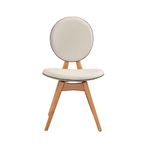 Casa si Gradina - Mobilier - Seturi de mobilier - Seturi mese si scaune - Set masă/scaune (5 bucăți) Hanah Home, MDF, 52 x 44 x 91 cm, stejar/bej, 998VOW2161 - Infinity.ro