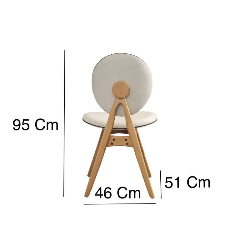 Casa si Gradina - Mobilier - Seturi de mobilier - Seturi mese si scaune - Set masă/scaune (5 bucăți) Hanah Home, MDF, 52 x 44 x 91 cm, stejar/bej, 998VOW2161 - Infinity.ro
