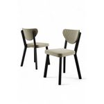 Casa si Gradina - Mobilier - Scaune si fotolii - Scaune - Set scaune (6 bucăți) Hanah Home, placaj, 45 x 46 x 86 cm, crem/negru, 240CHR1793 - Infinity.ro